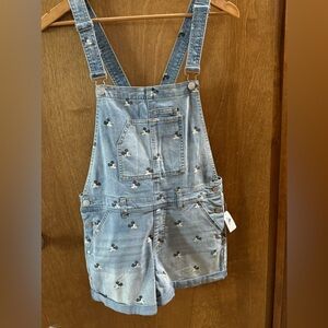 Disney Mickey Mouse Womens Overalls- NWT